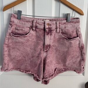 Universal Thread Pink Acid Wash Jean Shorts